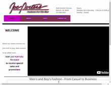 Tablet Screenshot of joeportersmenswear.com